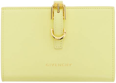 Givenchy: Yellow Voyou Bifold Wallet 